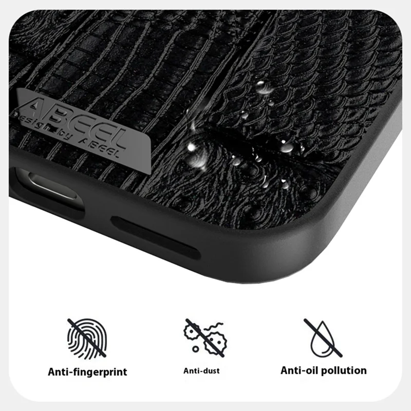 ABEEL For Google Pixel 9 Pro XL Case Compatible with MagSafe Beast Texture Micro-Embossing Back Cover - Black