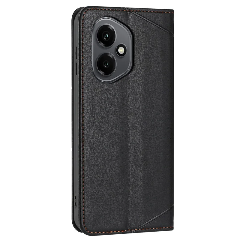 Étui Portefeuille For Honor 400 5G (Global) en Cuir Imprimé avec Support et Dragonne - Noir