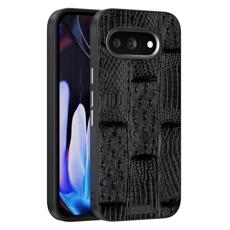 ABEEL For Google Pixel 9a Case Compatible with MagSafe Beast Texture Micro-Embossing Back Cover - Black