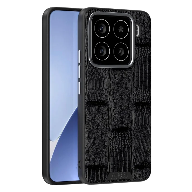 ABEEL For Xiaomi 15 Case Compatible with MagSafe Beast Texture Micro-Embossing Back Cover - Black