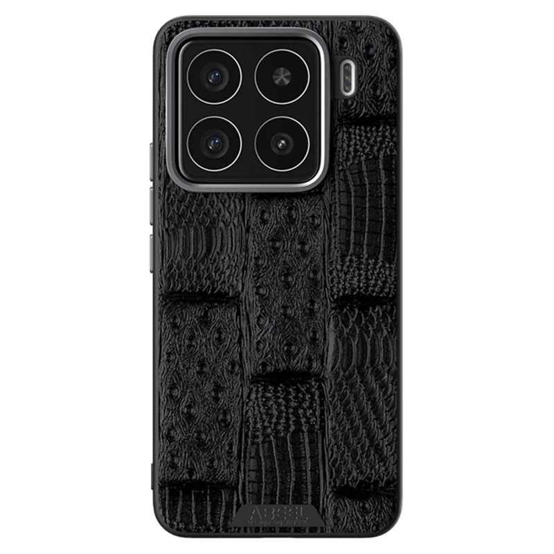 ABEEL For Xiaomi 15 Case Compatible with MagSafe Beast Texture Micro-Embossing Back Cover - Black