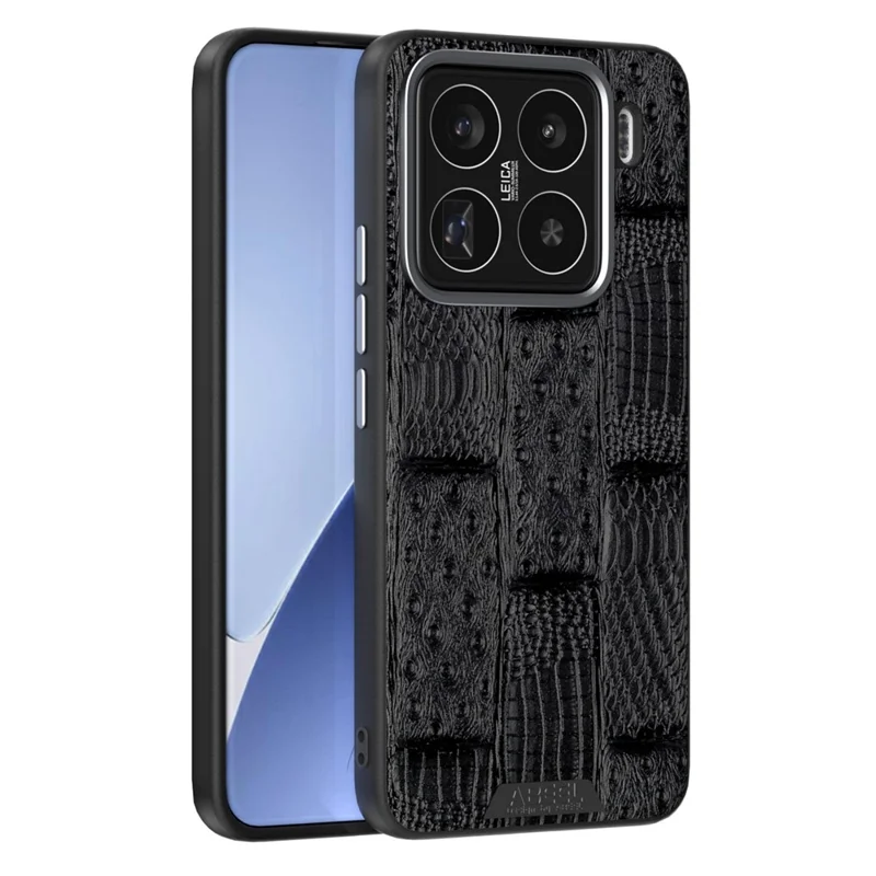 ABEEL For Xiaomi 15 Pro Case Compatible with MagSafe Beast Texture Micro-Embossing Back Cover - Black
