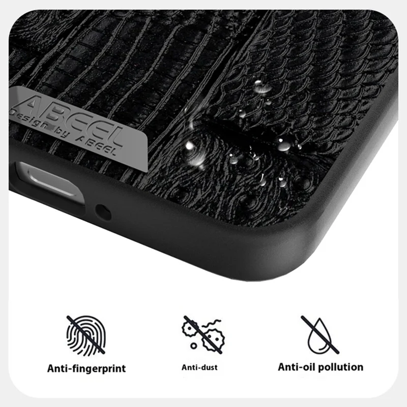 ABEEL For Xiaomi 15 Pro Case Compatible with MagSafe Beast Texture Micro-Embossing Back Cover - Black