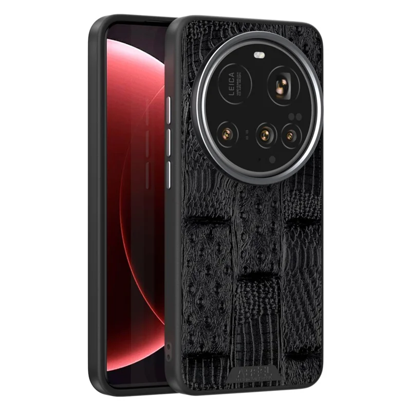 ABEEL For Xiaomi 15 Ultra Case Compatible with MagSafe Beast Texture Micro-Embossing Back Cover - Black