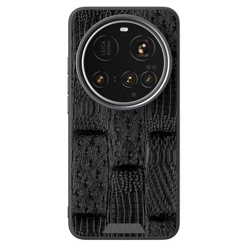 ABEEL For Xiaomi 15 Ultra Case Compatible with MagSafe Beast Texture Micro-Embossing Back Cover - Black