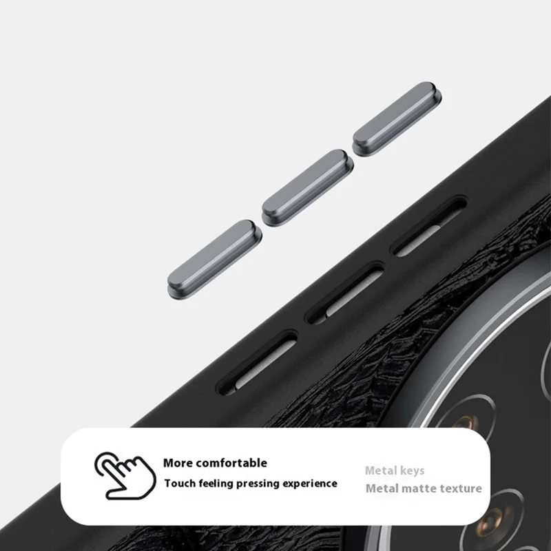 ABEEL For Xiaomi 15 Ultra Case Compatible with MagSafe Beast Texture Micro-Embossing Back Cover - Black