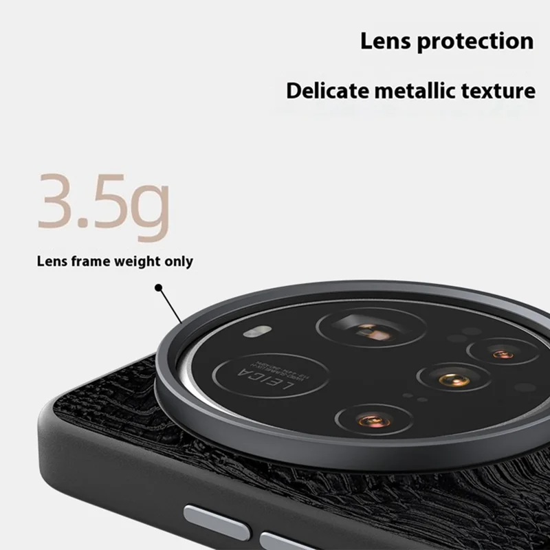 ABEEL For Xiaomi 15 Ultra Case Compatible with MagSafe Beast Texture Micro-Embossing Back Cover - Black