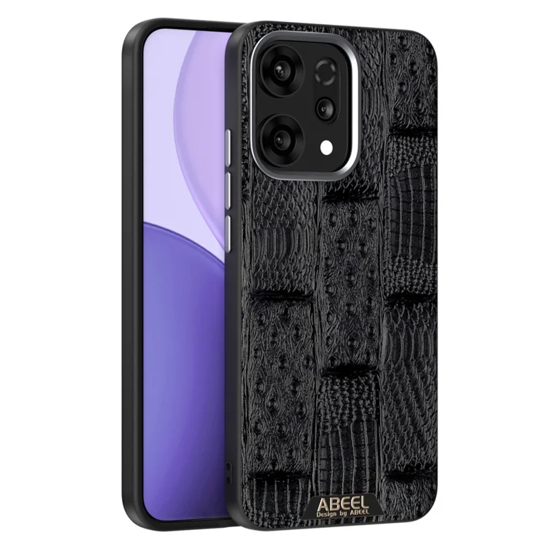 ABEEL For Oppo Reno14 5G (Global) Case Compatible with MagSafe Beast Texture Micro-Embossing Back Cover - Black
