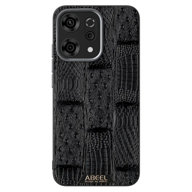 ABEEL для Oppo Reno14 Pro 5G (Глобальный) Чехол, совместимый с MagSafe, с текстурой "Зверь" и микротиснением на задней крышке - Черный