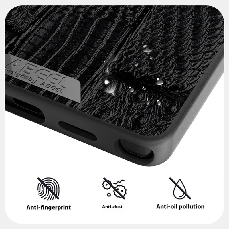 ABEEL For Samsung Galaxy S24 FE Case Compatible with MagSafe Beast Texture Micro-Embossing Back Cover - Black