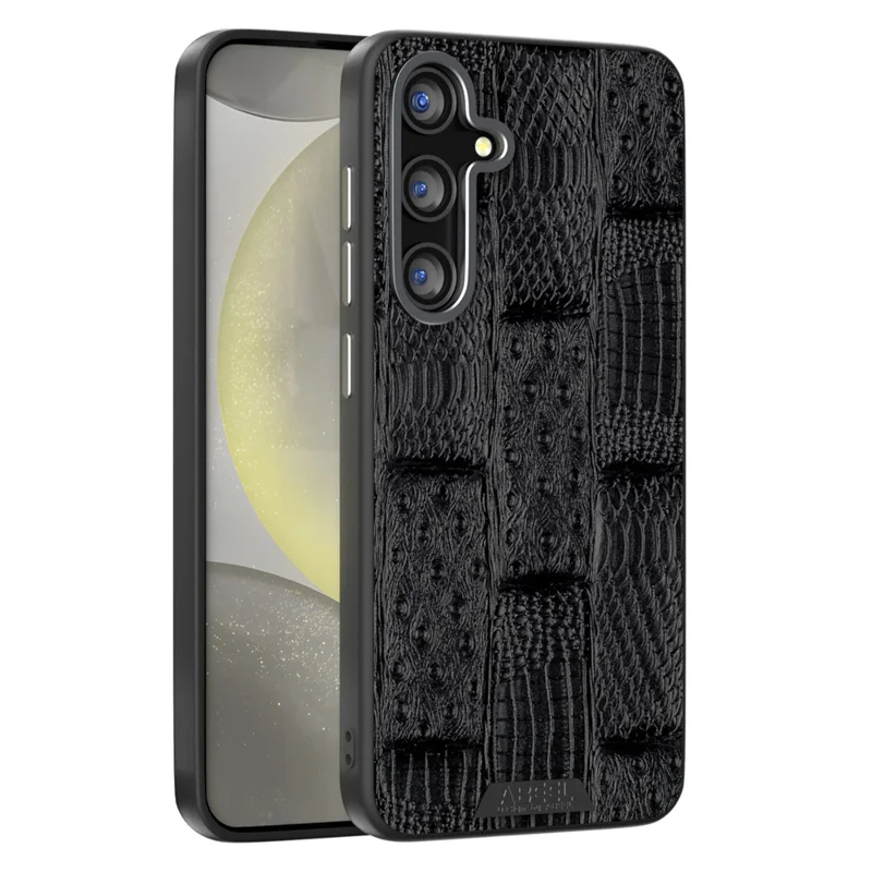 ABEEL For Samsung Galaxy S25 Case Compatible with MagSafe Beast Texture Micro-Embossing Back Cover - Black