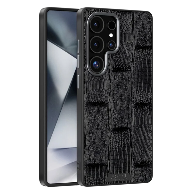 ABEEL For Samsung Galaxy S25 Ultra Case Compatible with MagSafe Beast Texture Micro-Embossing Back Cover - Black