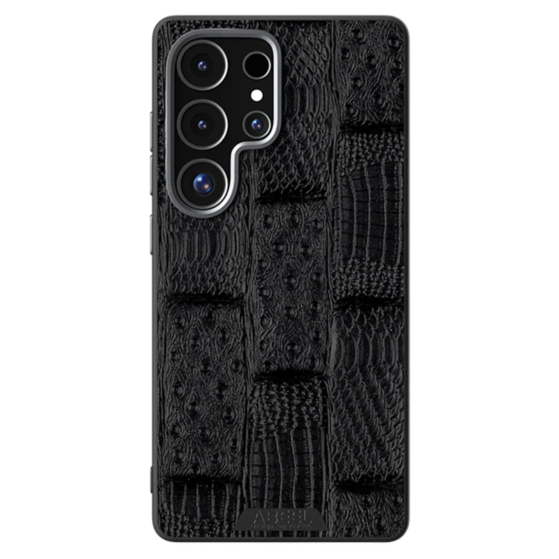 ABEEL For Samsung Galaxy S25 Ultra Case Compatible with MagSafe Beast Texture Micro-Embossing Back Cover - Black