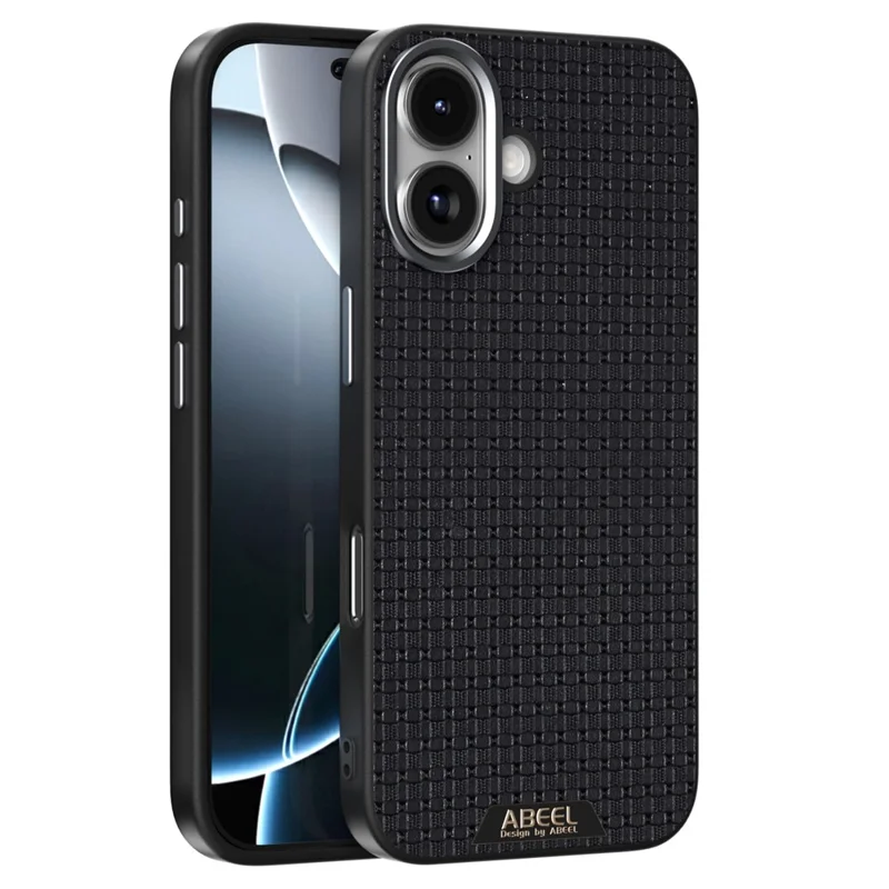ABEEL For iPhone 17 Case Compatible with MagSafe Textured Micro-Embossing Back Cover - Black