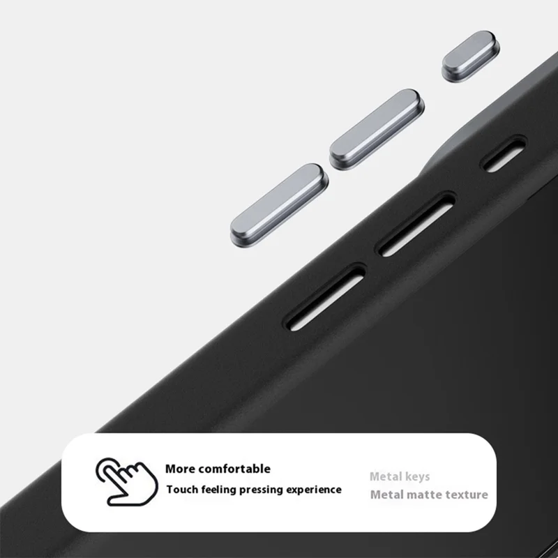 ABEEL For iPhone 17 Case Compatible with MagSafe Textured Micro-Embossing Back Cover - Black