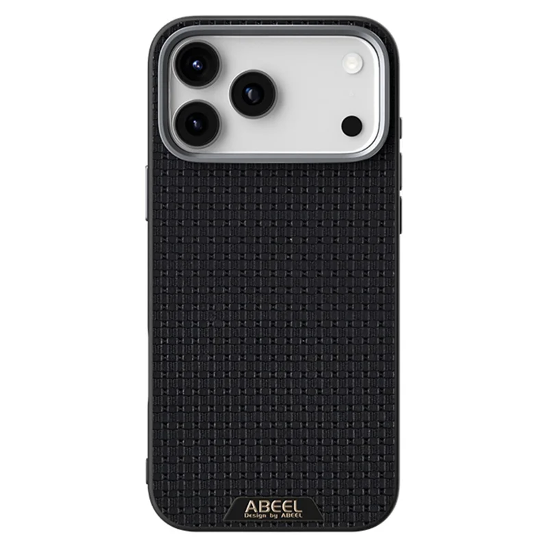 ABEEL For iPhone 17 Pro Case Compatible with MagSafe Textured Micro-Embossing Back Cover - Black