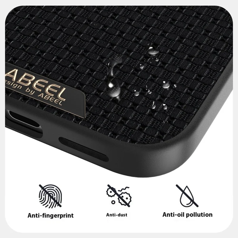 ABEEL For iPhone 17 Pro Case Compatible with MagSafe Textured Micro-Embossing Back Cover - Black