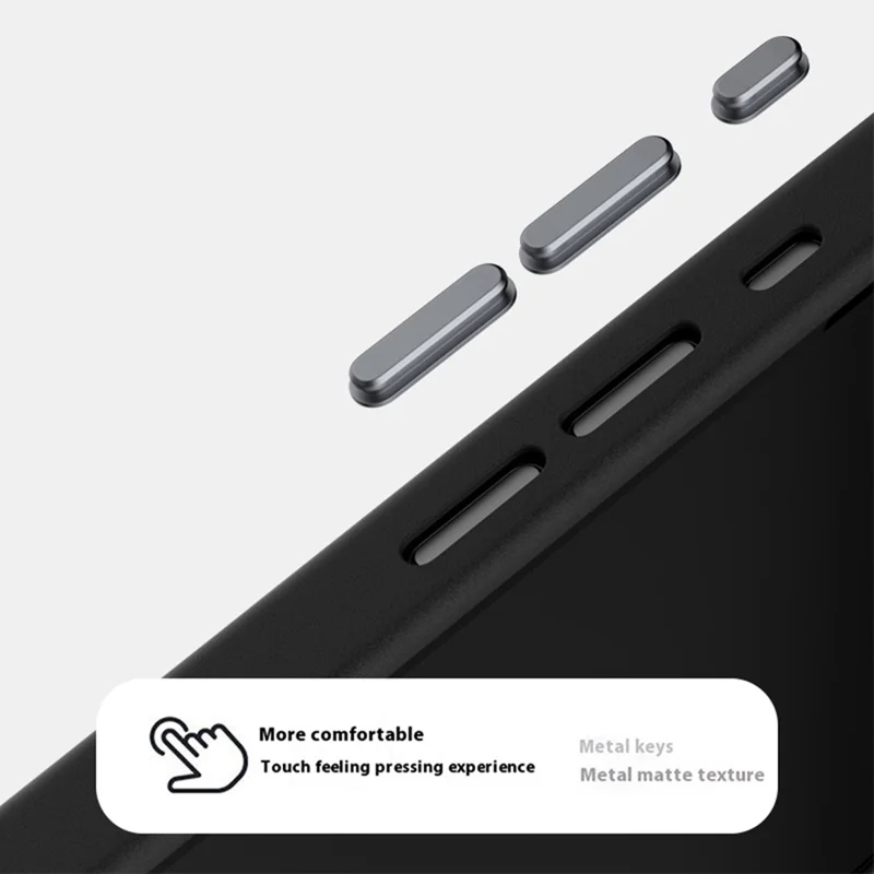ABEEL For iPhone 16e Case Compatible with MagSafe Textured Micro-Embossing Back Cover - Black