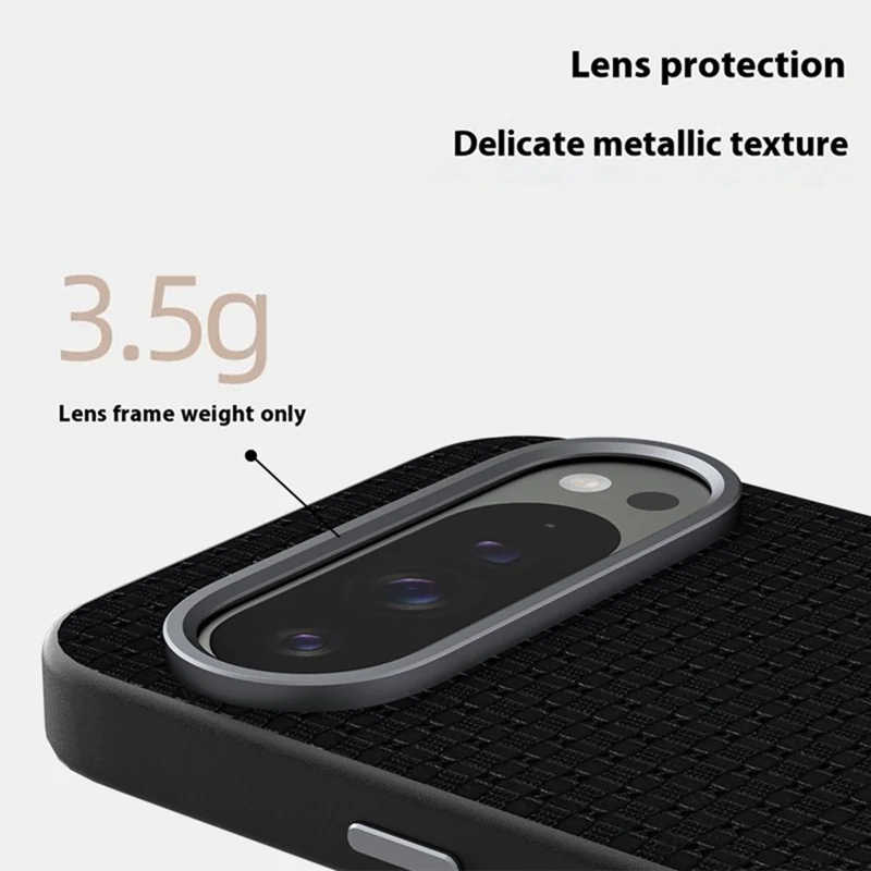 ABEEL For Google Pixel 9 Pro  /  Pixel 9 Case Compatible with MagSafe Textured Micro-Embossing Back Cover - Black