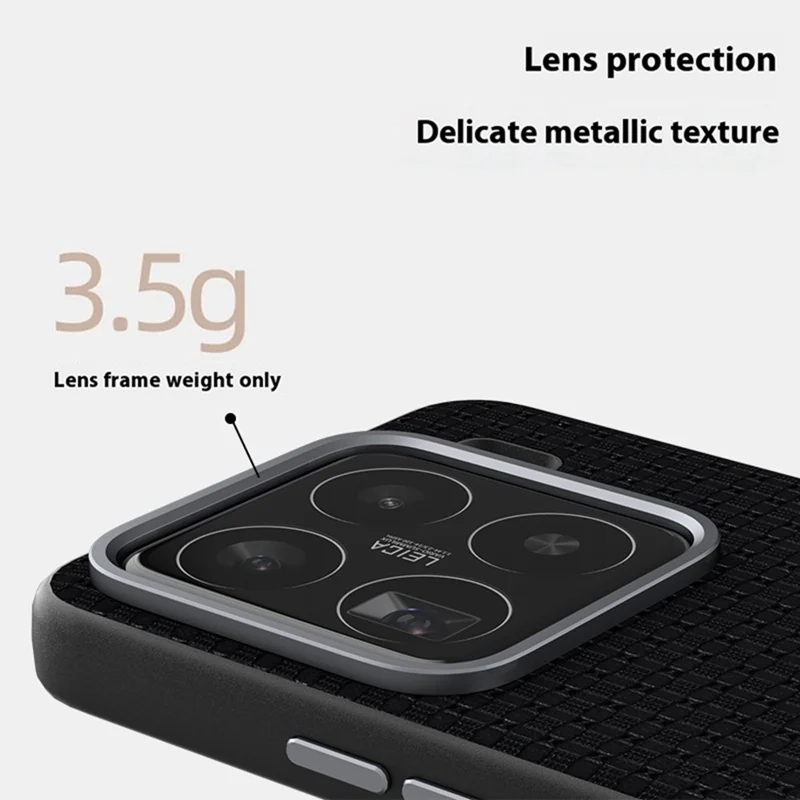 ABEEL For Xiaomi 15 Pro Case Compatible with MagSafe Textured Micro-Embossing Back Cover - Black