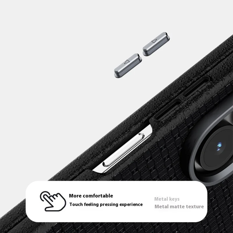 ABEEL For Samsung Galaxy Z Fold7 5G Case Compatible with MagSafe Textured Micro-Embossing Back Cover - Black