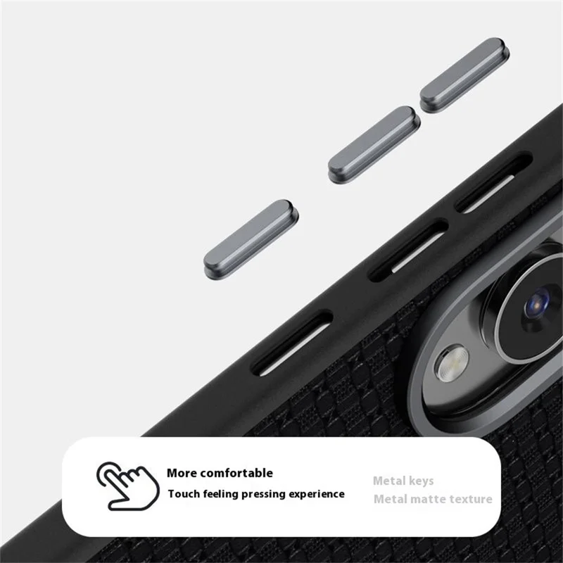 ABEEL For Samsung Galaxy S25 Edge Case Compatible with MagSafe Textured Micro-Embossing Back Cover - Black