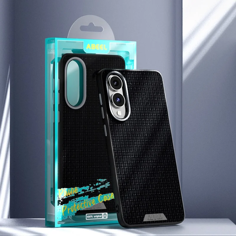 ABEEL For Samsung Galaxy S25 Edge Case Compatible with MagSafe Textured Micro-Embossing Back Cover - Black