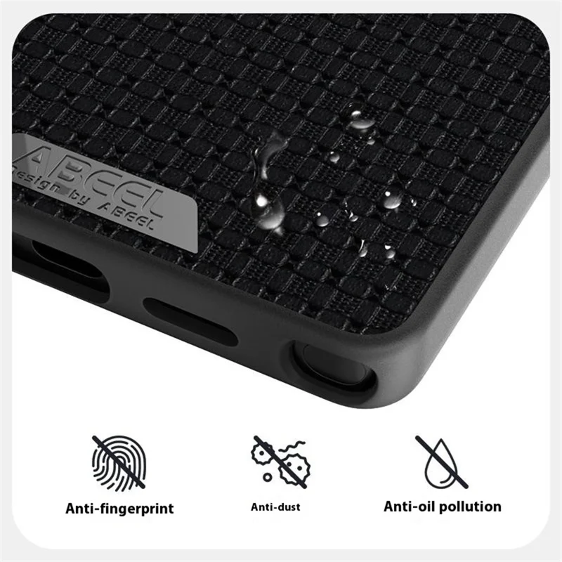 ABEEL For Samsung Galaxy S25 Case Compatible with MagSafe Textured Micro-Embossing Back Cover - Black