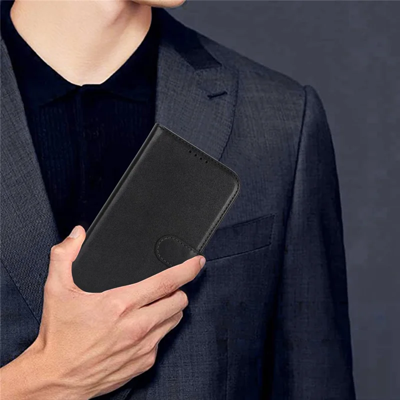 For Google Pixel 9 Pro XL Stand Case Shockproof Leather Wallet Phone Cover - Black