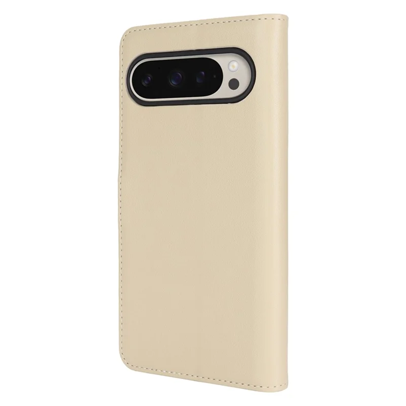Funda de cartera de piel resistente a los golpes para Google Pixel 9 / 9 Pro - Beige