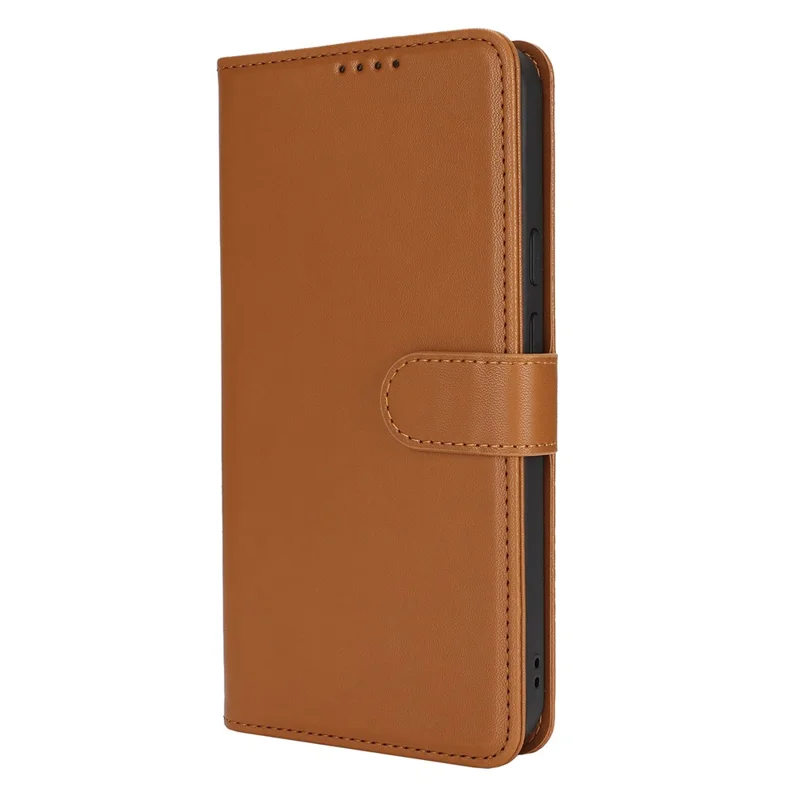 For Google Pixel 9 / 9 Pro Stand Case Shockproof Leather Wallet Phone Cover - Light Brown