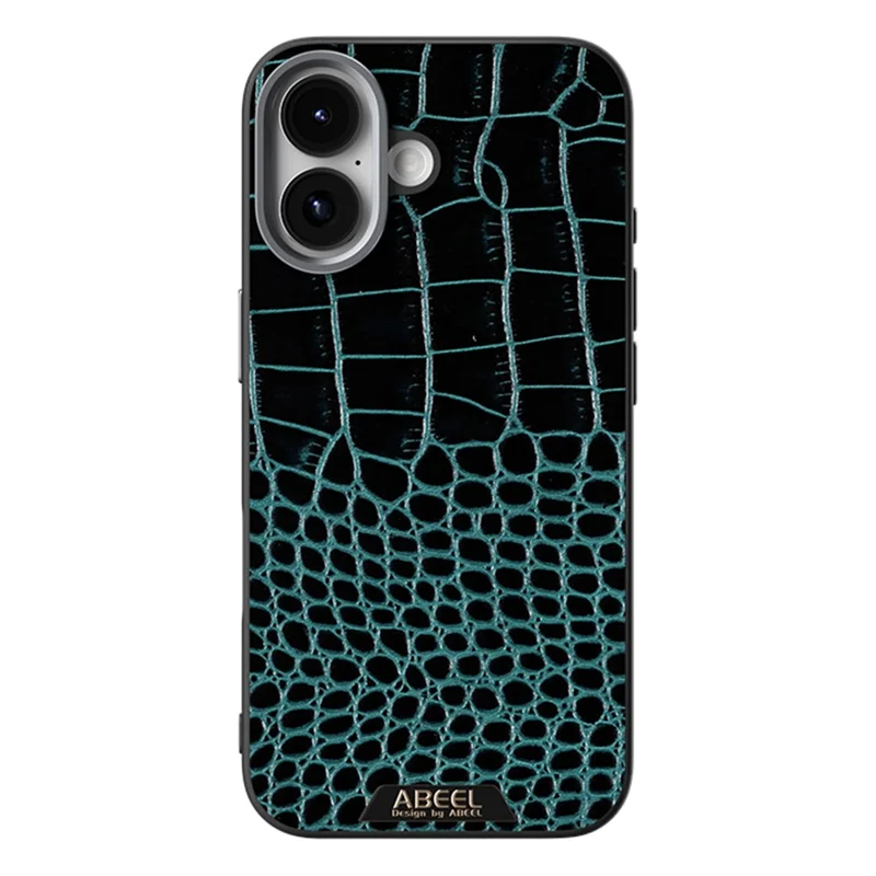 ABEEL For iPhone 17 Case Compatible with MagSafe Crocodile Texture Micro-Embossing Back Cover - Green