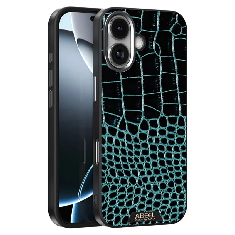 ABEEL For iPhone 17 Case Compatible with MagSafe Crocodile Texture Micro-Embossing Back Cover - Green