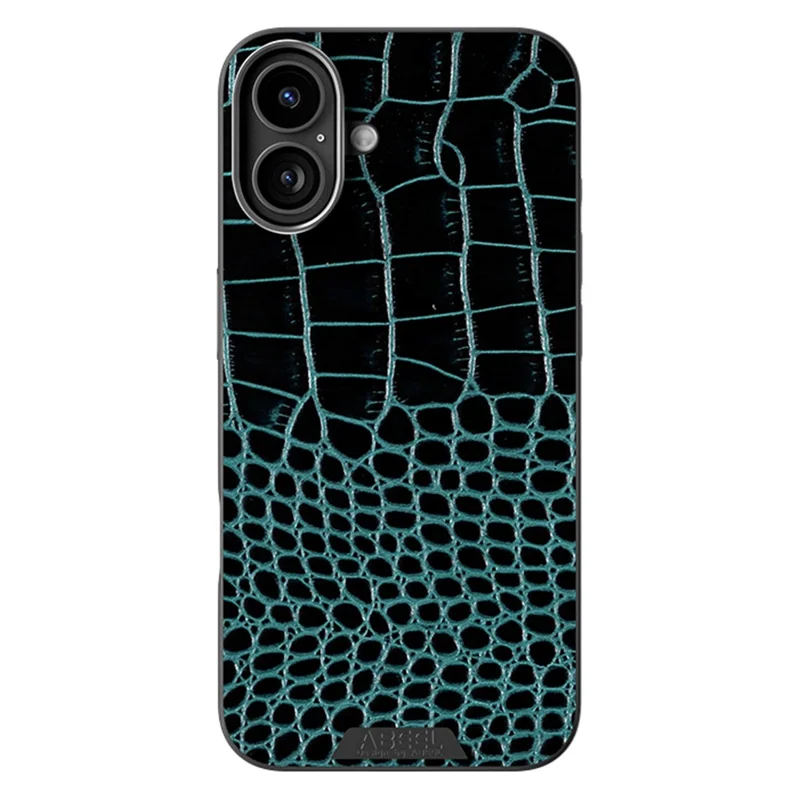 ABEEL For iPhone 16 Case Compatible with MagSafe Crocodile Texture Micro-Embossing Back Cover - Green