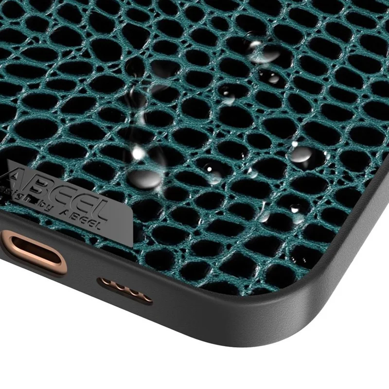 ABEEL For iPhone 16 Case Compatible with MagSafe Crocodile Texture Micro-Embossing Back Cover - Green