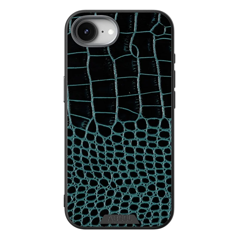 ABEEL For iPhone 16e Case Compatible with MagSafe Crocodile Texture Micro-Embossing Back Cover - Green