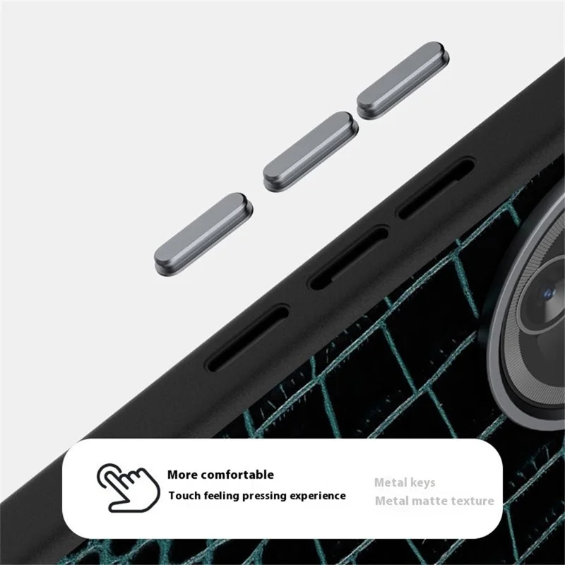 ABEEL For Xiaomi Poco F7 Ultra 5G  /  Redmi K80 Pro 5G Case Compatible with MagSafe Crocodile Texture Micro-Embossing Back Cover - Green
