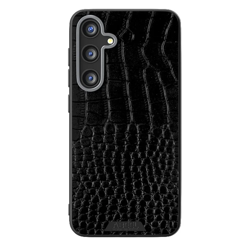 ABEEL For Samsung Galaxy S25 Case Compatible with MagSafe Crocodile Texture Micro-Embossing Back Cover - Black