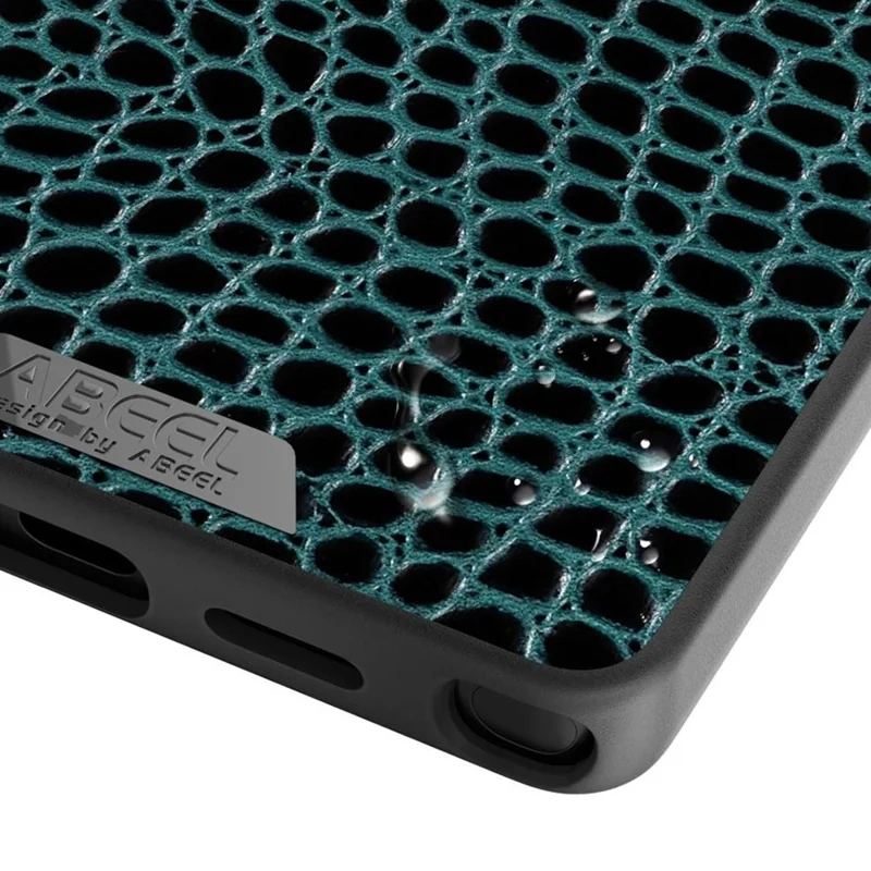 ABEEL For Samsung Galaxy S25 Case Compatible with MagSafe Crocodile Texture Micro-Embossing Back Cover - Black