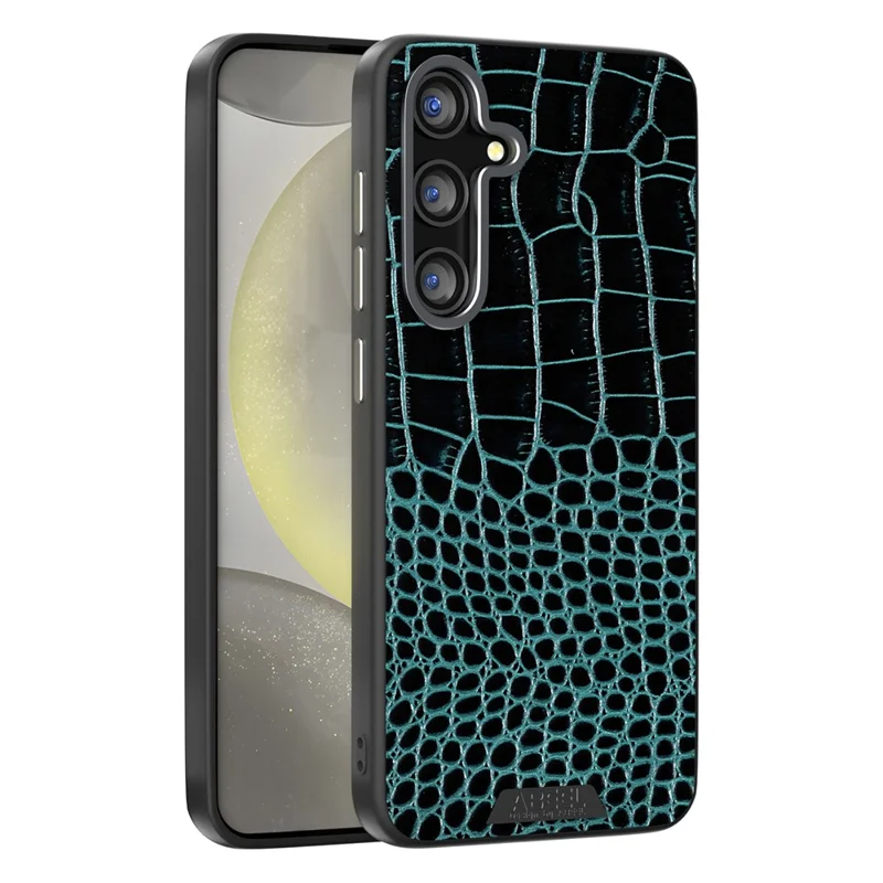 ABEEL For Samsung Galaxy S25+ Case Compatible with MagSafe Crocodile Texture Micro-Embossing Back Cover - Green