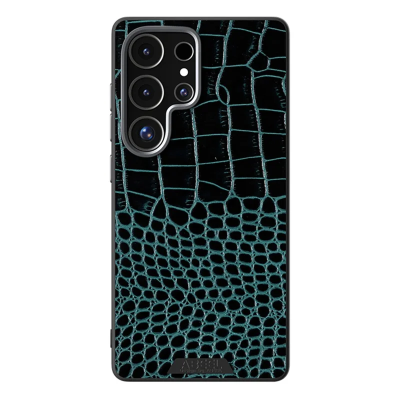 ABEEL For Samsung Galaxy S25 Ultra Case Compatible with MagSafe Crocodile Texture Micro-Embossing Back Cover - Green