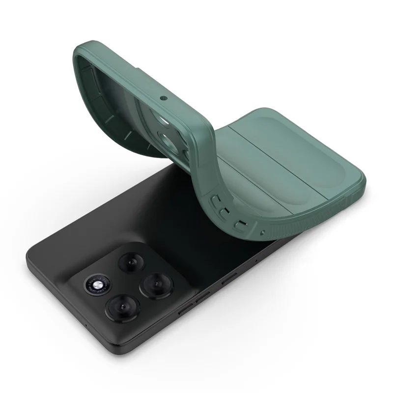 Für Motorola Moto G86 5G Hülle Stoßfest Weich TPU Robuste Rückseite - Grün