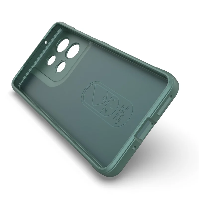 Für Motorola Moto G86 5G Hülle Stoßfest Weich TPU Robuste Rückseite - Grün