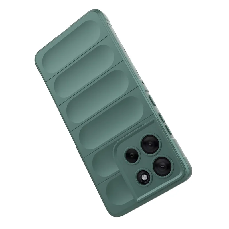 Für Motorola Moto G86 5G Hülle Stoßfest Weich TPU Robuste Rückseite - Grün