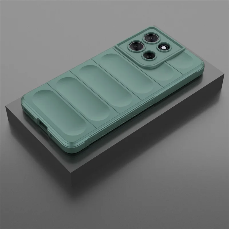 Für Motorola Moto G86 5G Hülle Stoßfest Weich TPU Robuste Rückseite - Grün