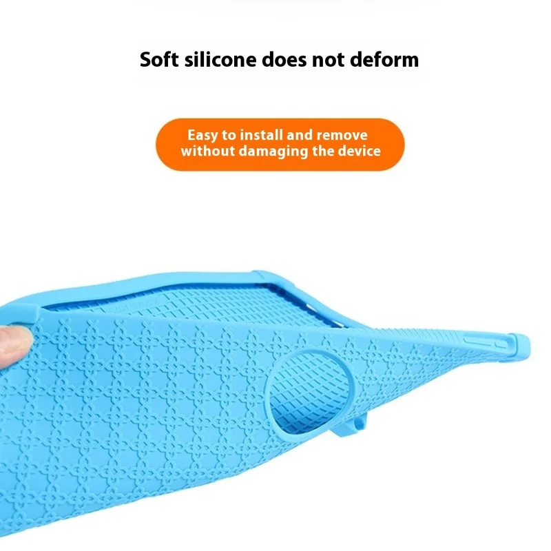 Funda con Soporte para Tablet TCL NxtPaper 14 - Carcasa Rígida + Silicona Antideslizante Resistente a Golpes - Azul