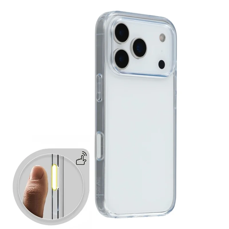 X-LEVEL For iPhone 17 Pro Phone Case TPU + PC Clear Back Cover with Camera Control Button