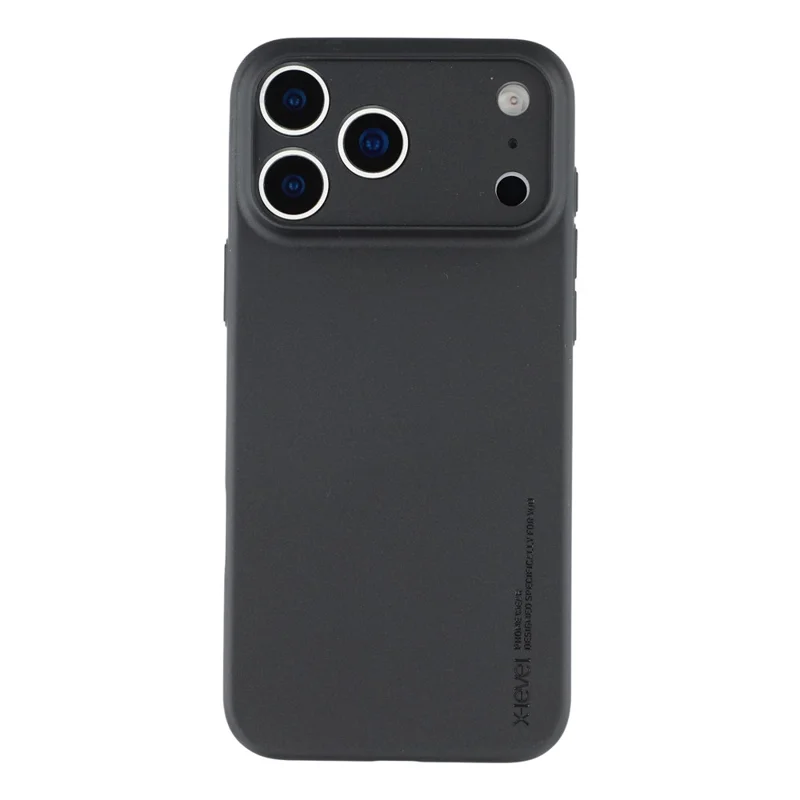 X-LEVEL For iPhone 17 Pro Case Hard PP Matte Phone Cover 0.18mm Ultra-Thin - Black