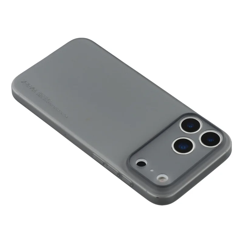 X-LEVEL Wings II Series For iPhone 17 Pro Case Hard PP Matte Phone Cover 0.18mm Ultra-Thin - Transparent Black