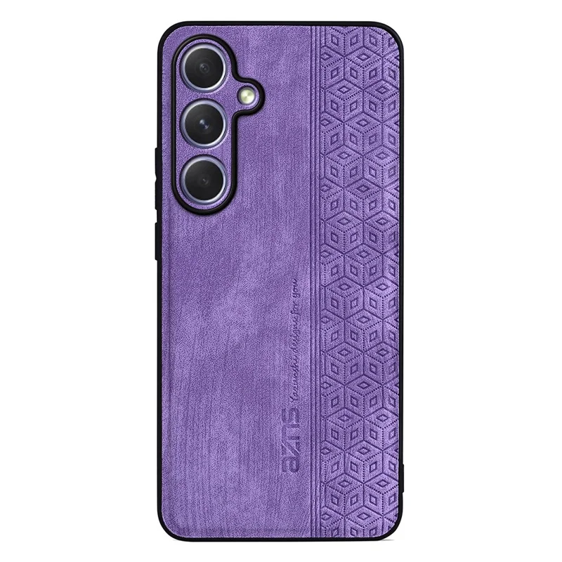 AZNS For Samsung Galaxy S25 FE Case Protective PU Leather Covered TPU Phone Shell - Purple